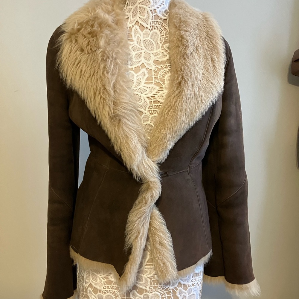 Rare vintage brown Shearling Women's Coat